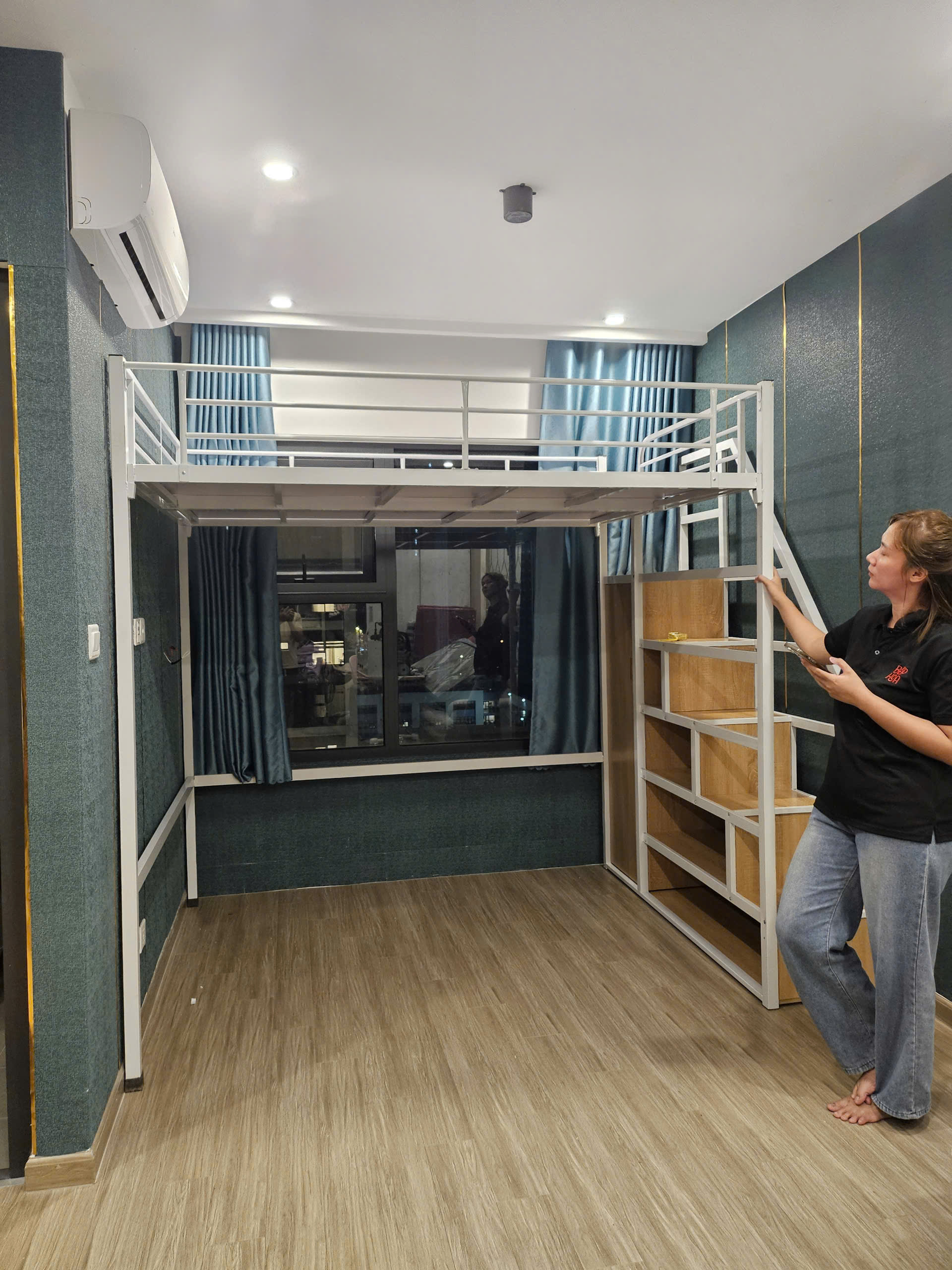 Giường 1 tầng cao NetDecor