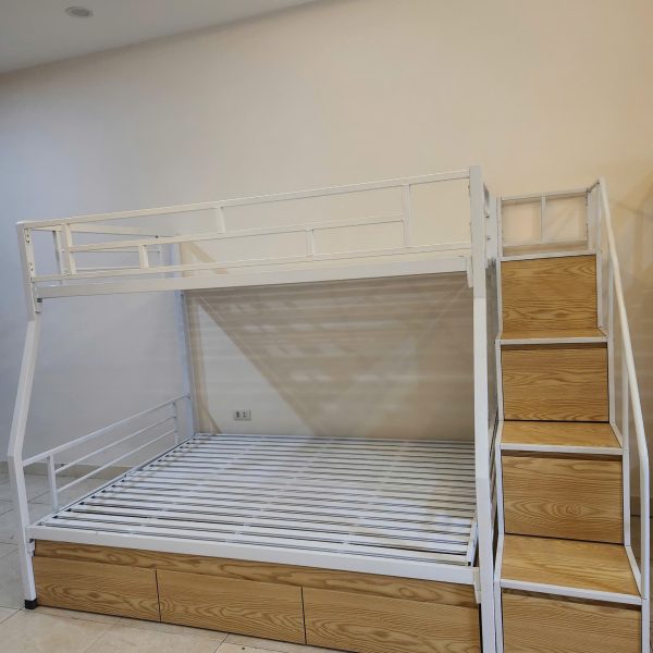 Giường có thang hông,ngăn kéo 1m4- V1214TN